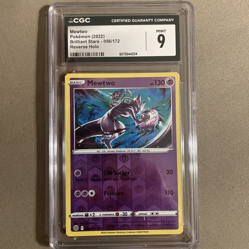 CGC 9 Mewtwo 056/172 Swsh09: Brilliant Stars Regular