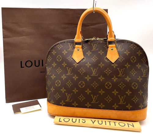 Authentic Louis Vuitton Monogram Alma PM M51130 Hand Bag W/Paperbag /D i070172