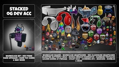 OG WORKCLOCK SHADES + HEADPHONES | STACKED 2012 DEV R0BLOX | OFFSALES TOY CODES