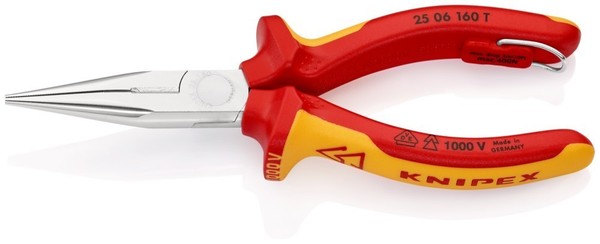 Knipex-Werk Flachrundzange 25 06 160 T Bk Flachzangen Flachrundzange-image