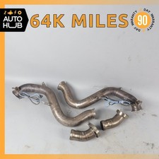 16-23 Mercedes W205 C63 Amg S M177 Engine Exhaust Downpipe Set Black Boost