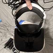 PlayStation 4 PSVR PS4 VR CUH-ZVR2 Gen 2 Bundle With Move Controllers & 3 Games
