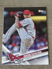 Topps 2017 Update Series Jesse Chavez Los Angeles Angels US93 Baseball Card