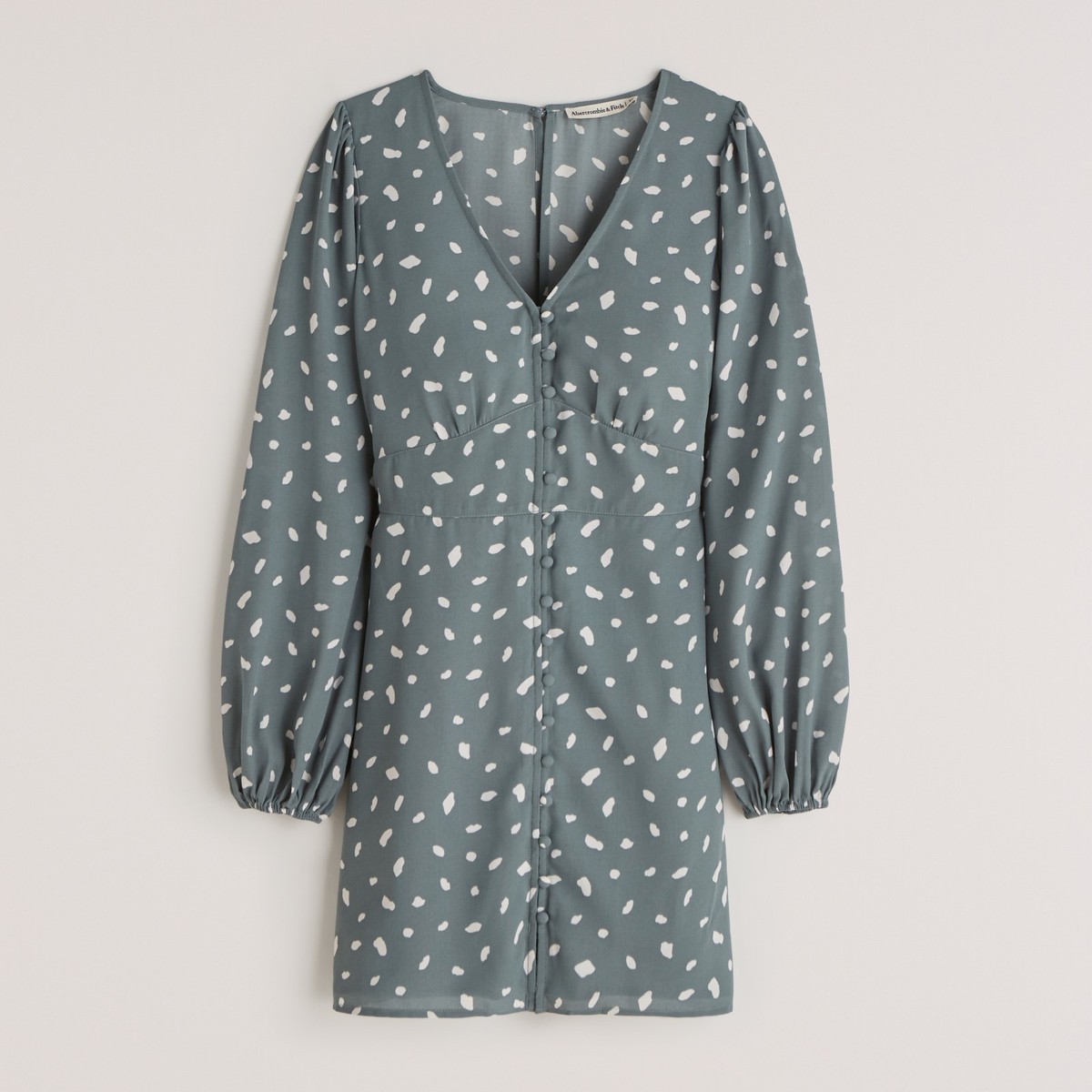 abercrombie green polka dot dress NWT Abercrombie & Fitch Womens Size XL Green Modern Polka Dot Mini Dress NEW