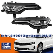 For 2019-2024 Chevy Camaro Ls/rs/ss W/ Led Drl Headlight Left+right Pair