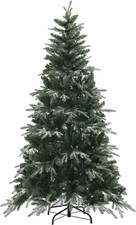 Albero Di Natale 180 Cm Artificiale Con Fiocchi Di Neve in Cristallo E 850 Rami 