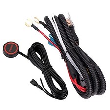 Horn Button Switch, Waterproof Train Horn Wiring Kit, flat button and wire