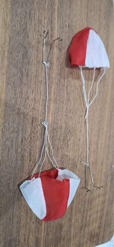 Original Hot Wheels Redline Snake And Mongoose Parachute Set Of 2 w/ trap doors