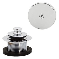 Twist Close Tub Trim Set with One-Hole Overflow Faceplate, Polished Nickel,...