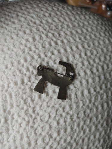 .925 Silber James Avery Anstecknadel stilisiert Lama Alpaka Pferd gestempelt Brosche Retired - Bild 3 von 6