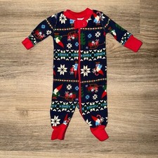 Hanna Andersson Gnome Sweet Gnome Holiday Footie Pajamas Baby 0-3M Organic Zip