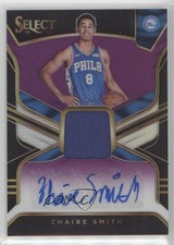 2018-19 Panini Select Rookie Jersey Purple Prizm 33/99 Zhaire Smith Auto rp9