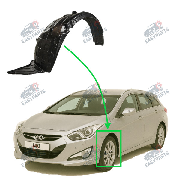 Radlauf StoßStange Locaro Vorne Links FüR Hyundai I40 Ab 2011-image