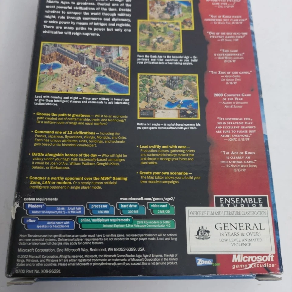 Age of Empires 2 Age Of Kings: Game of The Year PC Big Box Complete Manual Map - Image 4 of 4