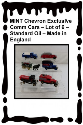 MINT Chevron Exclusive Comm Cars   Lot of 6   Standard Oil   Made in England