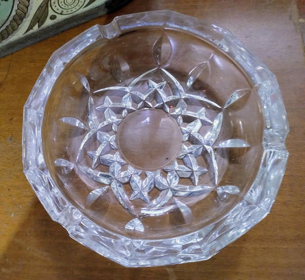 Mini Posacenere In Vetro Cristallo - Set Da 2/4 Pezzi - Compatto Slot A U - Per Casa Ufficio Regalo