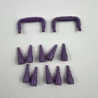 1989 TEENAGE MUTANT NINJA TURTLES PURPLE DRILL BITS MUTANT MODULE Lot Parts
