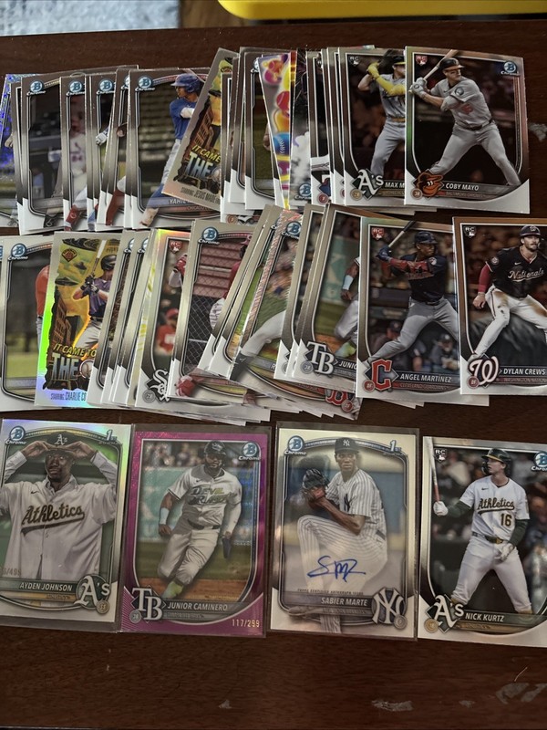Bowman Chrome (2025): Marte Auto, Caminero /299, Ayden Johnson /499; More!