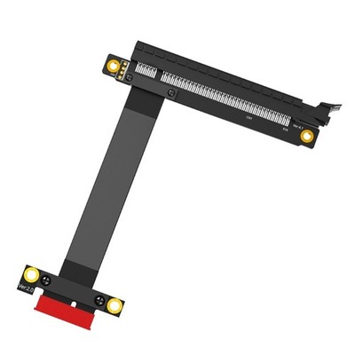 Flexible PCIE3.0 X16 to X1 Risers Cable 25cm Extension Fast Speed Connection