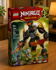 NINJAGO Cole's Mission Mech Dragon Zane Building Toy 71854, 364 Pieces
