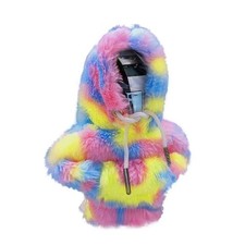 Car Shift Knob Hoodie, Plush Gear Shift Cover, Colorful Hoodie Style, Pink