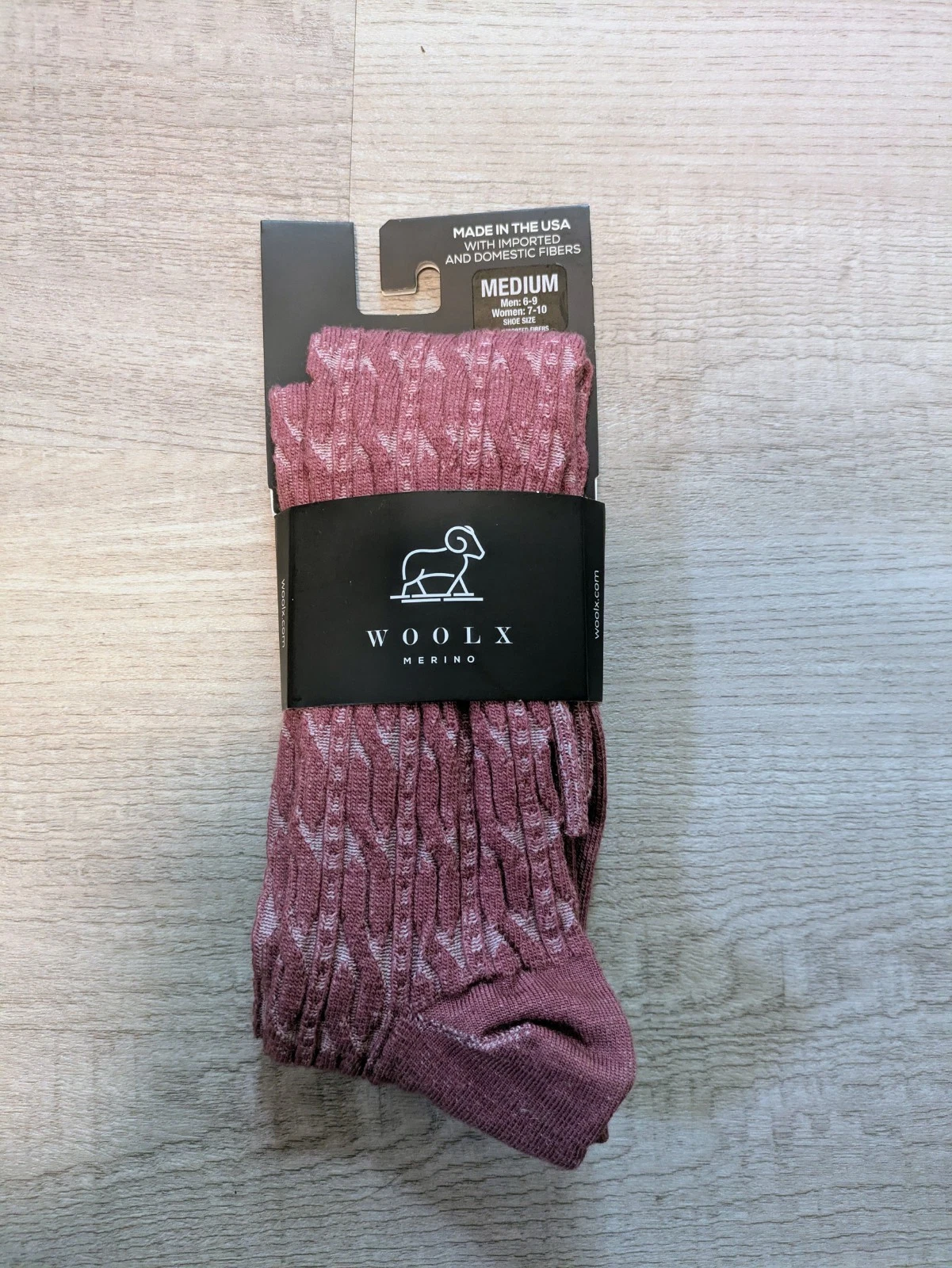 WoolX Merino Cable Knit Knee High socks