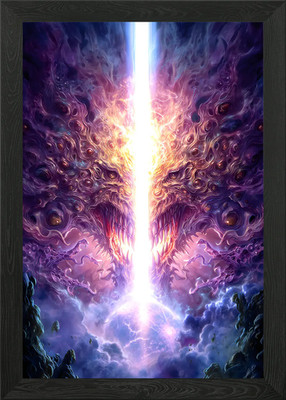 Fantasy Horror Beam gerahmtes Wandbild Poster Leinwanddruck Bild