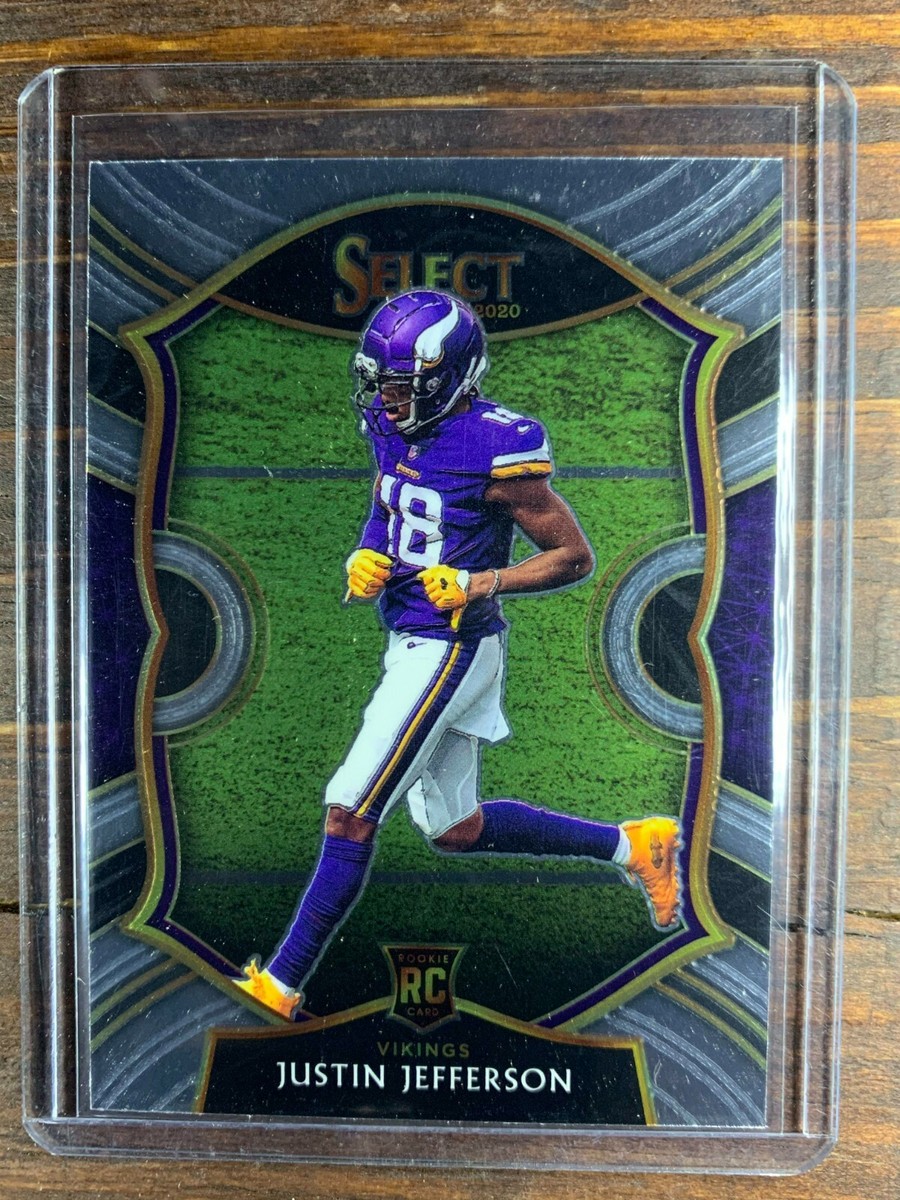 Justin Jefferson Rookie Card #61 Panini Select Concourse Football