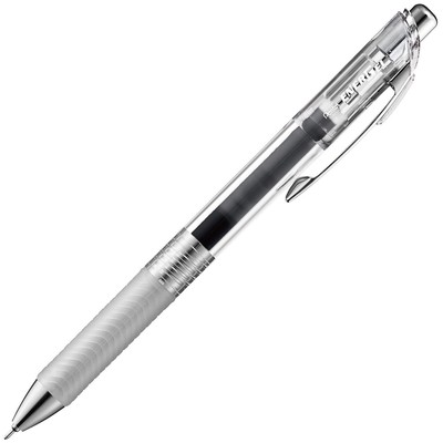 Pentel Gel Tinte Kugelschreiber Energel Infree 0,5 mm klarer Schaft schwarze ...