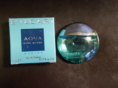 BVLGARI  aqua marine men's perfume, mini perfume, 0.17oz ( 5ml)