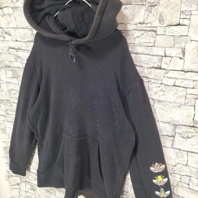 Adidas x Keiichi Tanaami collaboration embroidery hoodie L Black