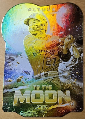 2022 Topps Fire Jose Altuve #TTM-21 To The Moon Gold Minted Houston Astros