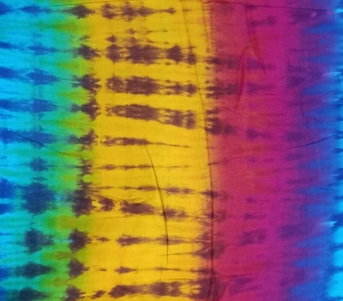 Indian Voile Rayon Tie Dye Shibori Fabric Cotton Dress Making Fabric 5 Yard US - Picture 2 of 3
