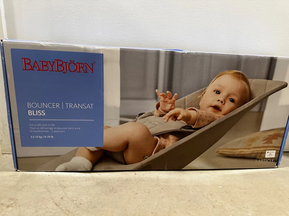 BABYBJORN Gorila Balance Suave Rosa Nacarado Claro, Malla Jersey Algodón USADO Bueno Foto 3 de 4