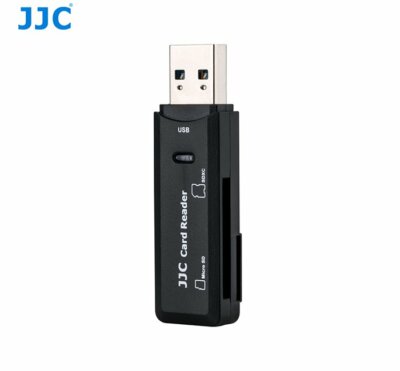 JJC CR-SDMSD1 Kartenleser passt SD (SDHC/SDXC) und Micro-SD (SDHC/SDXC) Karten
