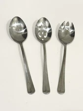 International Stainless Gran Royal Serving Spoon Fork, Set Of 3