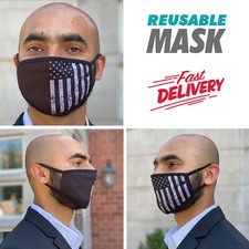 5 pack Face Mask Cotton Reusable Washable US Flag Election Campaign Men Women