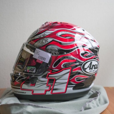 Arai RX-7X Haga Noriyuki Motorcycle Full Face Helmet SNELL Size M