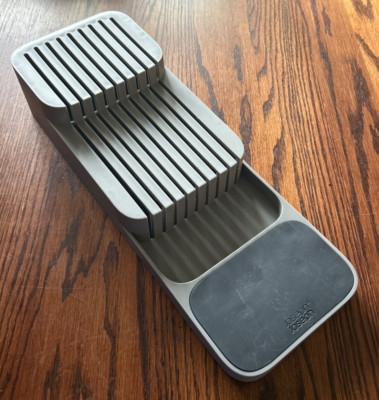 2-tier Knife Drawer Organizer Joseph Joseph DrawerStore Compact, Gray, Pre-owned