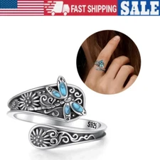 Retro Bohemia Style Open Ring Alloy Finger Rings Jewelry Woman Daily Party