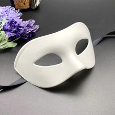 QUALITY MENS MIDNIGHT BLACK Venetian Masquerade Party Eye Carnival Mask