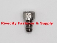 M6-1.0 X 10 Stainless Socket Allen Head Bolts M6x1.0x10 Screws 6mm X 1.0 X 10mm
