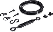 Durable Anti-Sag Gate Kits for Wooden Fence, Gate Support Cable Kit in Zinc, Ant