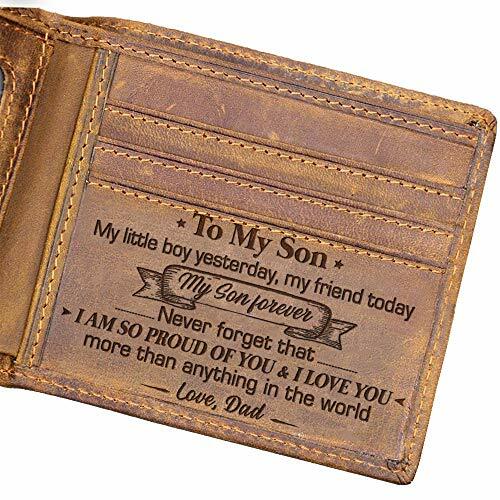 Cartera Doble Grabada Papá a Hijo Te Quiero Más Que Cualquier Nada en el Mundo - Imagen 8 de 14