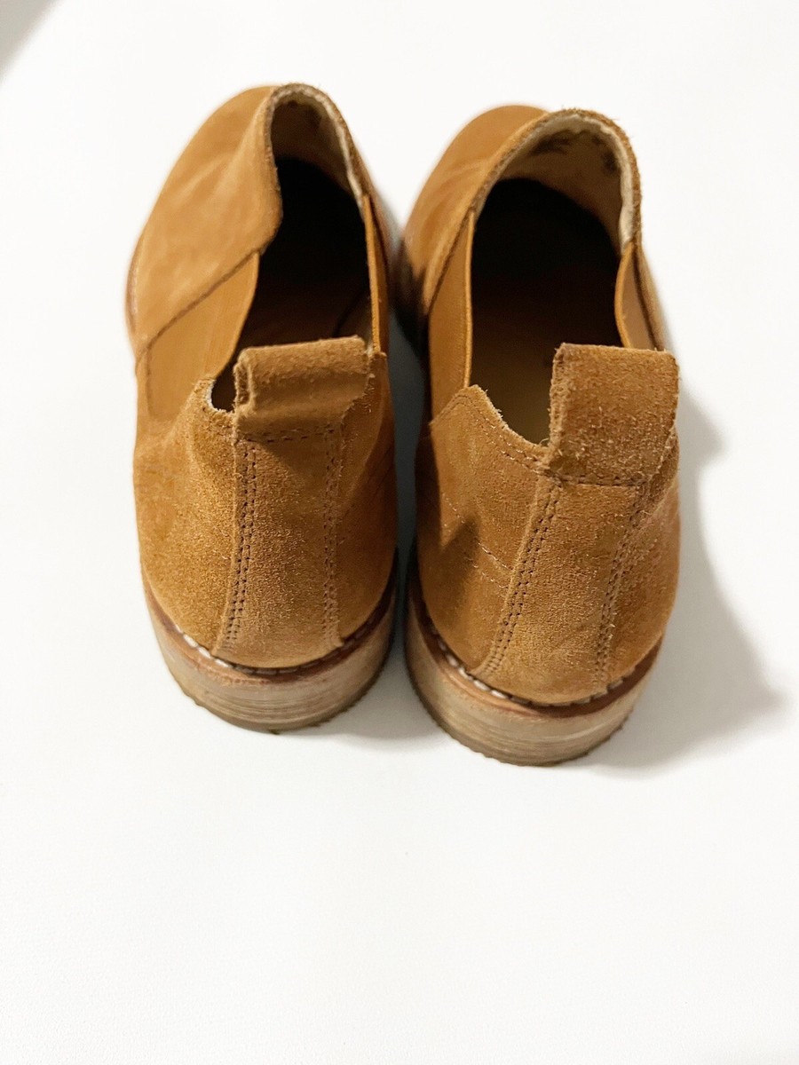Clarks Edenvale Page Slip-On Dark Tan Suede Ankle Chelsea 