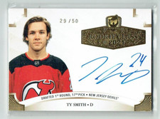 20-21 UD Upper Deck The Cup Rookie Class of 2021  Ty Smith  /50  Rookie Auto