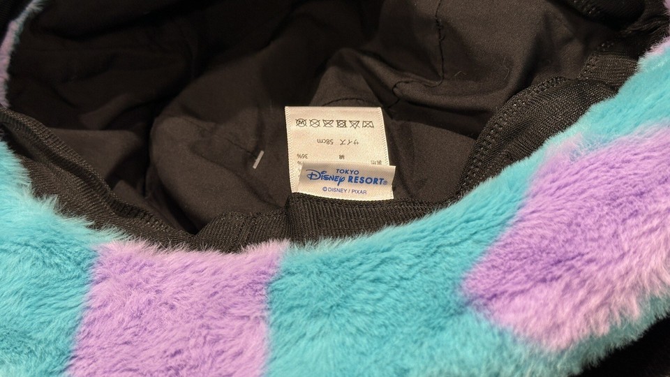 Tokyo Disney Resort Monsters Inc Sulley Sully Ears Fluffy Bucket Hat