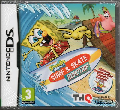 SPONGEBOB: SURF & SKATE: ROADTRIP SPIEL DS DSi Lite 3DS (Road Trip) ~NEU / VERSIEGELT
