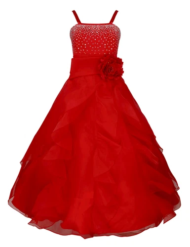 Flower Girl Dress Pageant Wedding Bridesmaid Formal Kids Party Princess Dresses - Picture 11 of 83