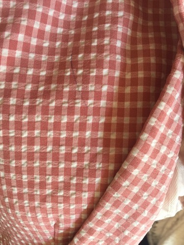 Zara Dusky Pink Cream Gingham Blazer Jacket L 14-16 Check Coat Bogger Oversize - Picture 13 of 15
